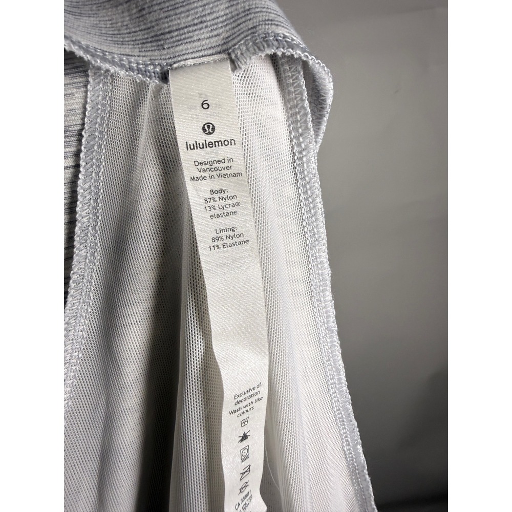 Lululemon Define Jacket Size 6 Grey White Space Dye Full Zip Yoga Athletic - Picture 6 of 8